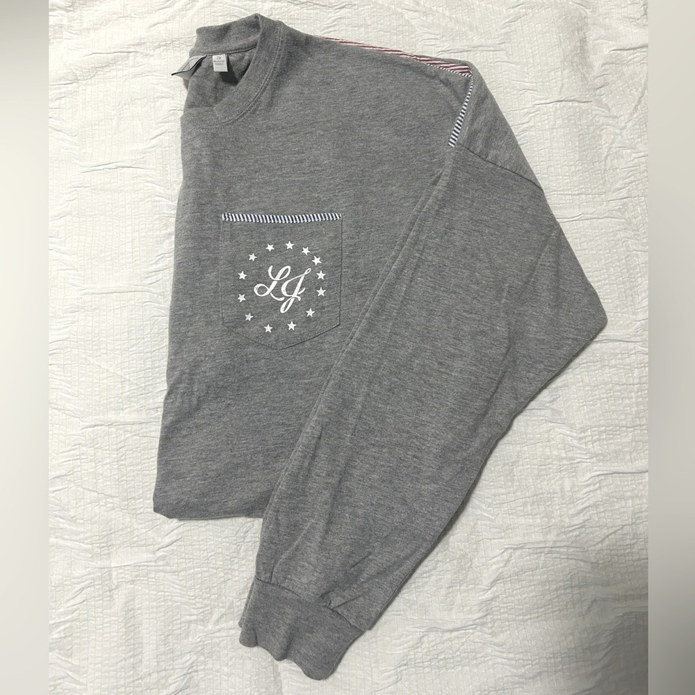 Lauren James Long Sleeve American Flag Tee - Picture 2 of 3